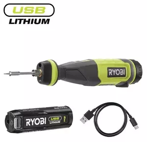 Ryobi RSI4-0 USB Lithium 4V Lödpenna Komplett