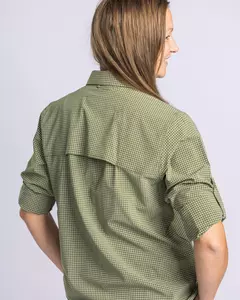 Insectsafe Skjorta Dam Pinewood - PineGreen/Offwhite 