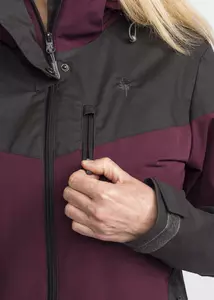 Finnveden Hybrid Friluftsjacka Dam Pinewood - Plommon/Mörk Anthracit Grå 