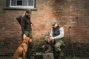 Woodcock Ivy Fleece Dam Jacka Seeland - Pine green melange 
