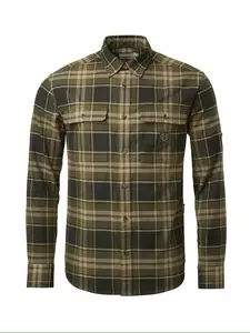 Heron Flannel Shirt Chevalier - Evergreen Checked 