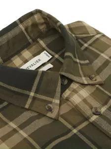 Heron Flannel Shirt Chevalier - Evergreen Checked 