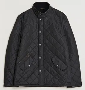 Powell Quilted Jacket Barbour – Black