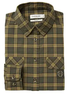 Creek Shooting Fit Coolmax Shirt Dam Chevalier - Moss Checked 