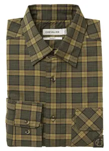 Creek Shooting Fit Coolmax Shirt Chevalier - Moss Checked 
