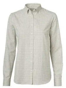 Chorley Shooting Fit Shirt Dam Chevalier - Thyme Green Tattersall 