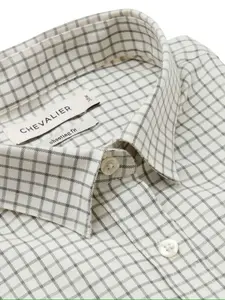 Chorley Shooting Fit Shirt Dam Chevalier - Thyme Green Tattersall 