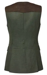 Felisa Shooting Tweed Vest Dam - Misty Green 