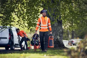 Husqvarna T-shirt Technical High Viz Lång ärm EN 20471 