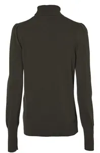 Agnes Rollneck Wool Pullover Dam Chevalier - Leather Brown 