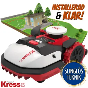 Kress KR161E RTK 1 000 m² Robotgräsklippare med OAS - Installerad & Klar!