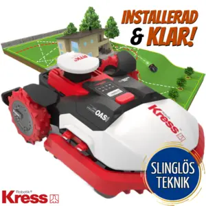 Kress KR233E RTK 12 000 m² Robotgräsklippare med OAS - Installerad & Klar!