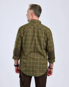 Wolf Skjorta Pinewood - Green/Terracotta 