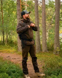 Finnveden Hybrid Friluftsjacka Pinewood - Dark Brown 