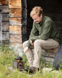Abisko Light Stretchbyxor Pinewood - Mole Brown 