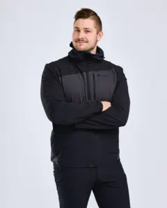 Abisko Light Stretchjacka Pinewood - Black/D.Anthracite 