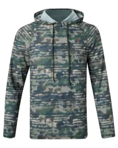 Air Vent Hoodie Pinewood - Green Camou 