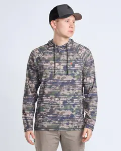 Air Vent Hoodie Pinewood - Green Camou 