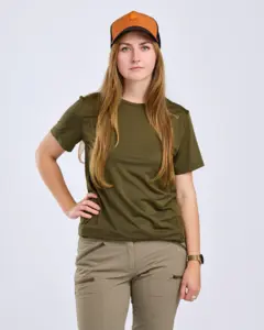 Funktions T-shirt Dam Pinewood - Moss Green 