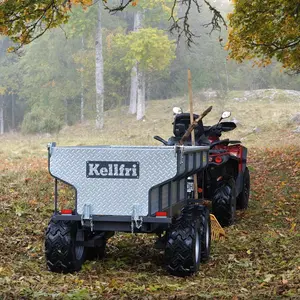 Tippvagn ATV 1420 kg med elhydraulisk tipp Kellfri