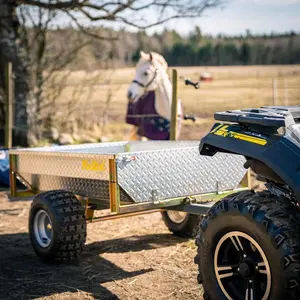 Tippvagn ATV 500 kg med galvad durkplåt Kellfri