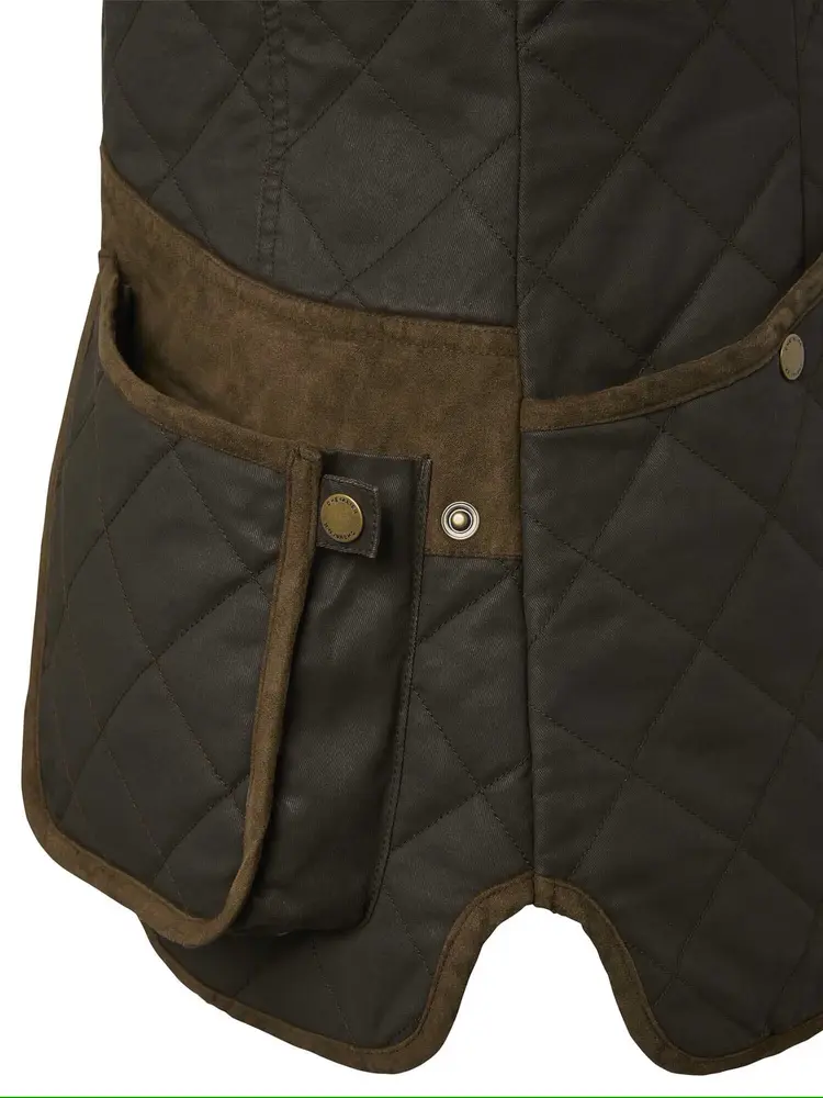 Vintage Original Shooting Vest Dam Chevalier - Leather Brown 