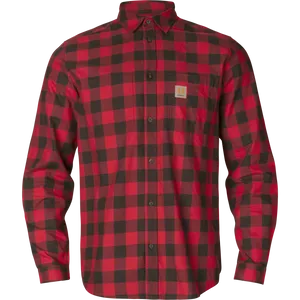 Härkila Scandinavian Långärmad Skjorta - Red check 