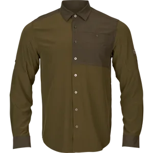 Logmar Lightweight L/S Skjorta Härkila - Dark Olive/Willow Green 