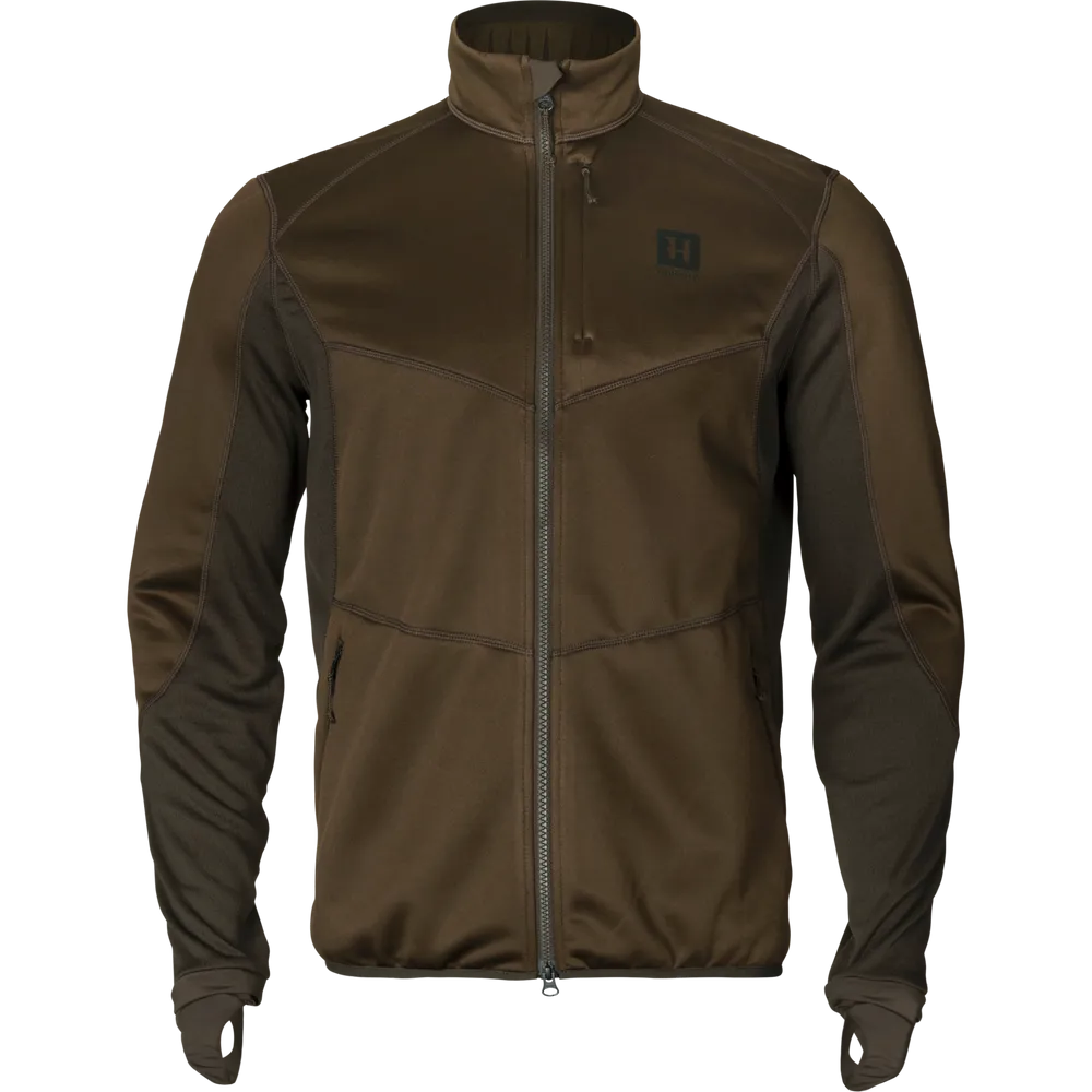 Härkila Scandinavian Fleece Jacka - Willow Green/Deep Brown *