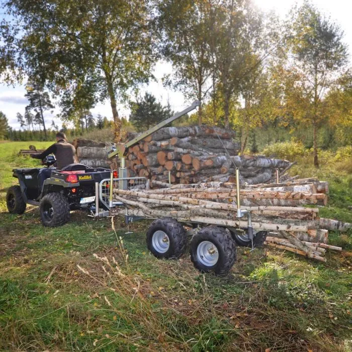 Stött-kitt till Skogsvagn ATV, 4 st runda stöttor med fäste Kellfri