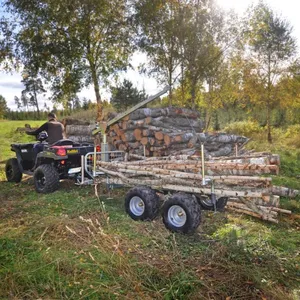 Stött-kitt till Skogsvagn ATV, 4 st runda stöttor med fäste Kellfri