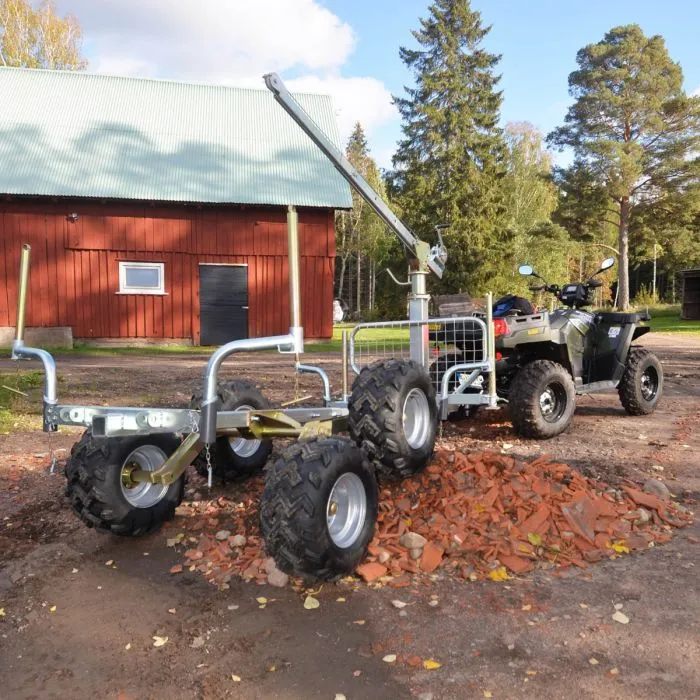 Stött-kitt till Skogsvagn ATV, 4 st runda stöttor med fäste Kellfri