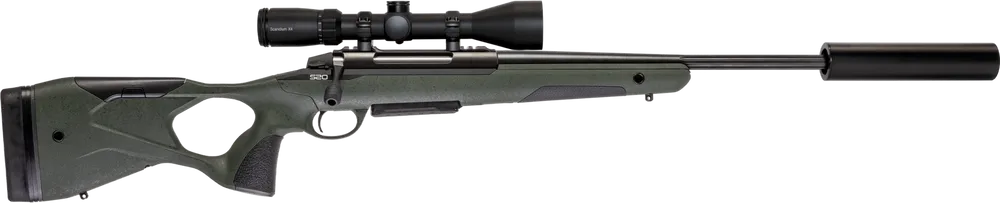 Sako S20 Hunter Roughtech Green ADJ + Scandium X4 2,5-10x50i + RCC Hunter ljuddämpare *