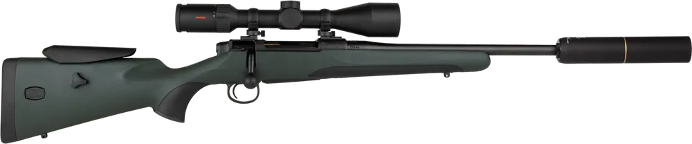 Mauser M18 ADJ + Minox RS4 2,5-10x50 + Stalon X108 ljuddämpare *