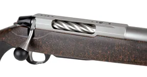 Tikka T3x Lite Roughtech Ember, stainless, svart/orange kolv, gängad, muzzle break, höger, 308Win 