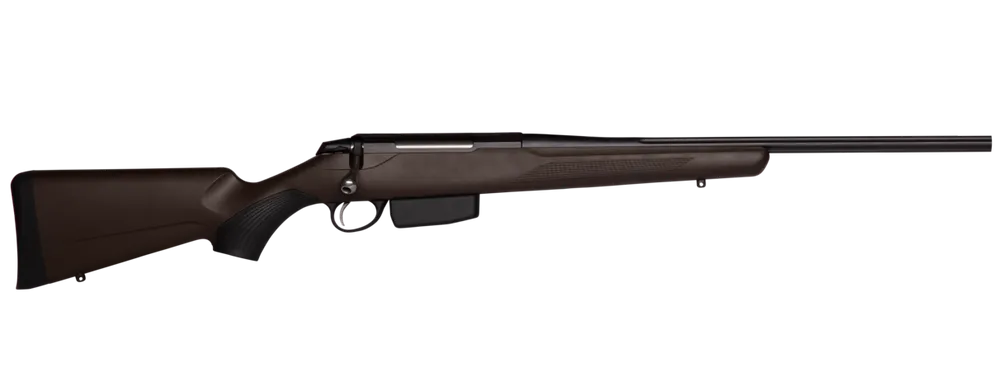 Tikka T3x Compact Jaktia Edition, gängad, brun kolv, fast kolv, 5-skotts magasin, 308Win *