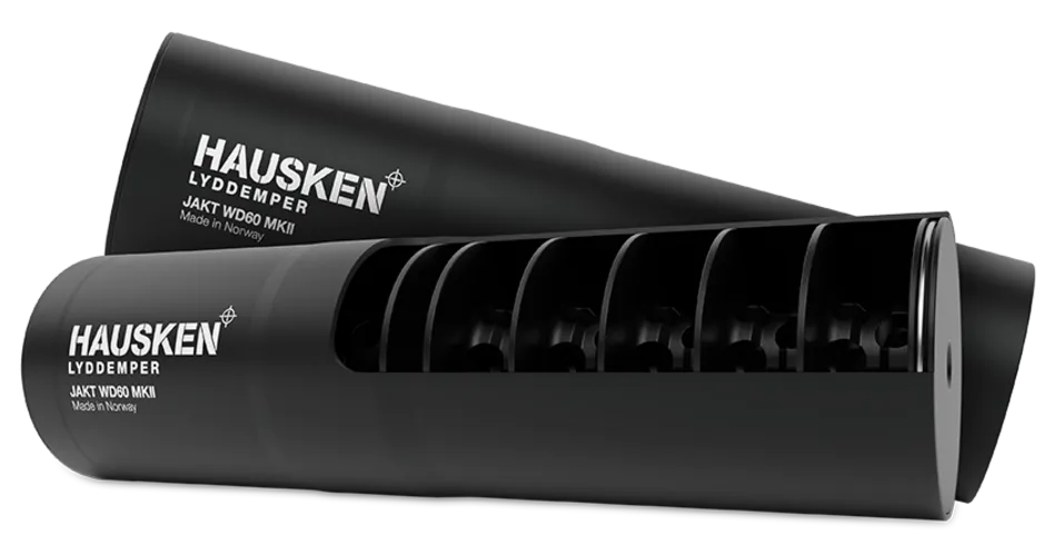 Hausken WD60.2: 9,30mm - Cal. .360 / 9,3 Ljuddämpare *