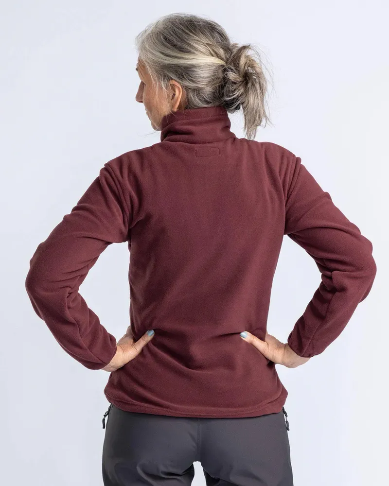 Finnveden Fleecejacka Dam Pinewood - Earth Plum 