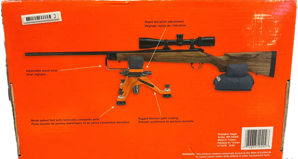 Champion Inskjutnings stöd Tre ben med påse i polyester/läder