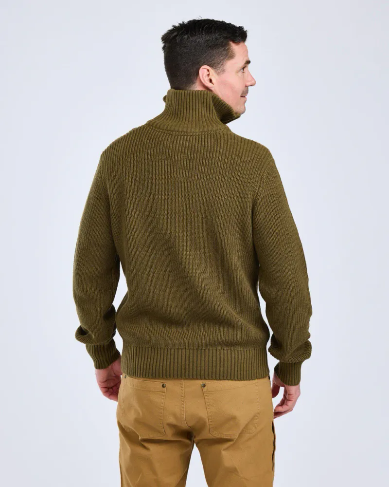 Pinewood Philip Stickad Tröja - Olive Green *