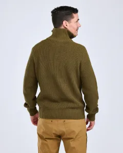 Pinewood Philip Stickad Tröja - Olive Green 