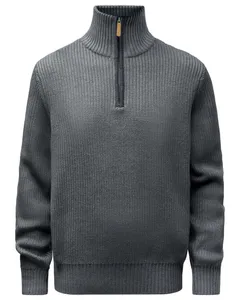 Pinewood Philip Stickad Tröja - D.Grey Mel 