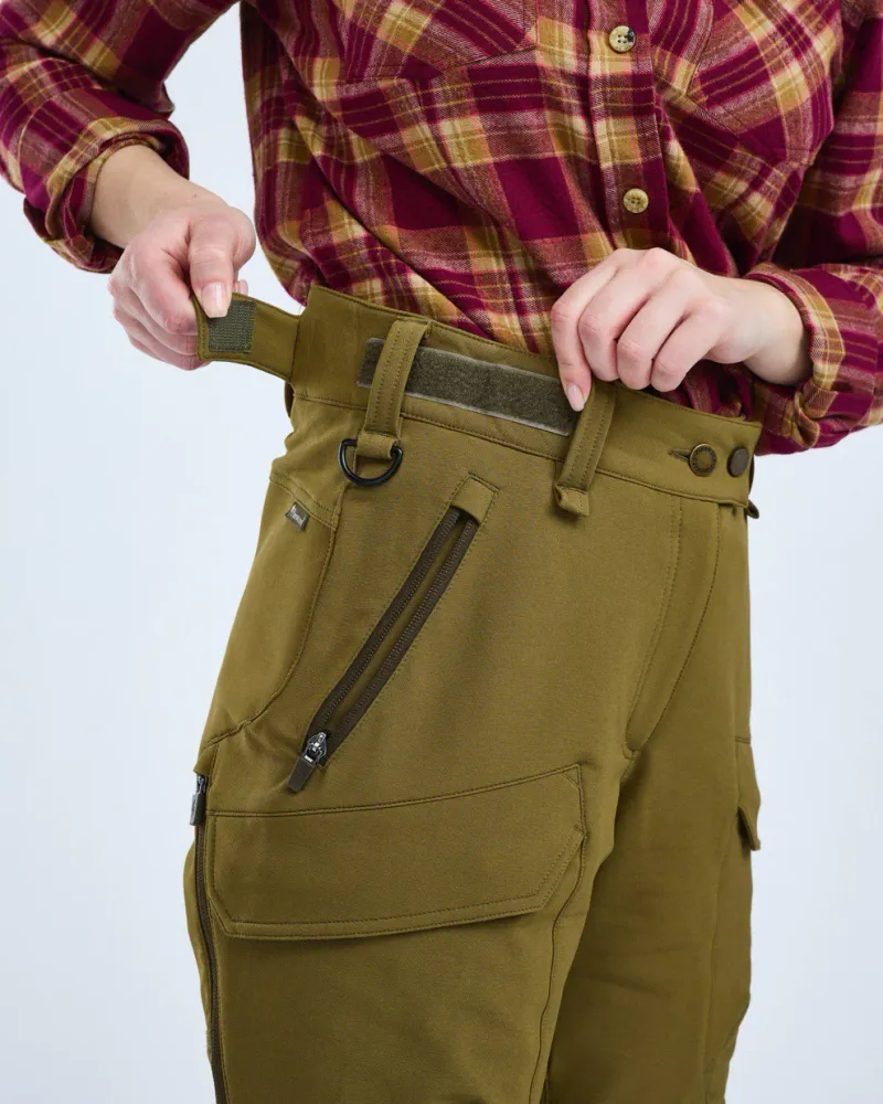 Furudal Hunters Hybrid Stretch Byxor Dam Pinewood - Olive Green *