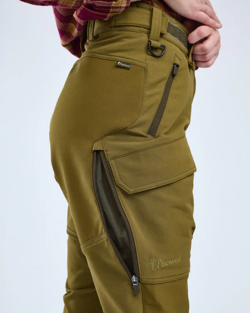 Furudal Hunters Hybrid Stretch Byxor Dam Pinewood - Olive Green *
