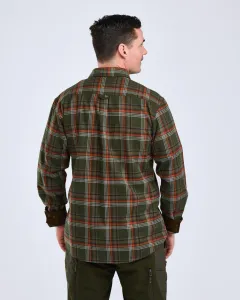Pinewood Prestwick Exclusive Skjorta - Green/Burned Orange 
