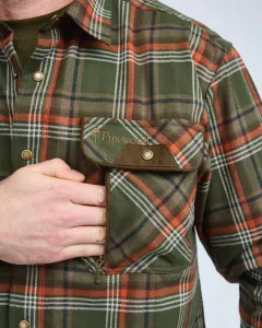Pinewood Prestwick Exclusive Skjorta - Green/Burned Orange 