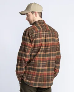 Pinewood Prestwick Exclusive Skjorta - D.Green/Terracotta 