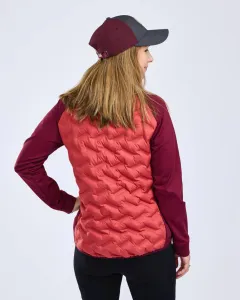 Abisko Insulation Hybrid Jacka Dam Pinewood - BrickPink/Burgundy 