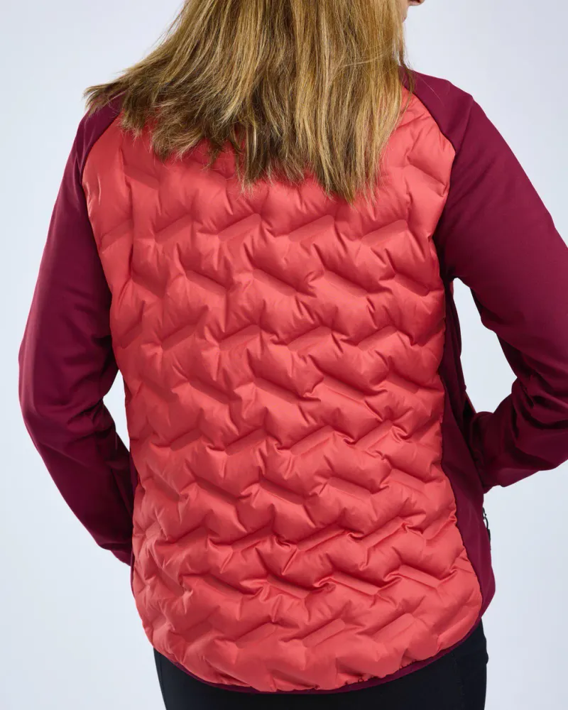 Abisko Insulation Hybrid Jacka Dam Pinewood - BrickPink/Burgundy *