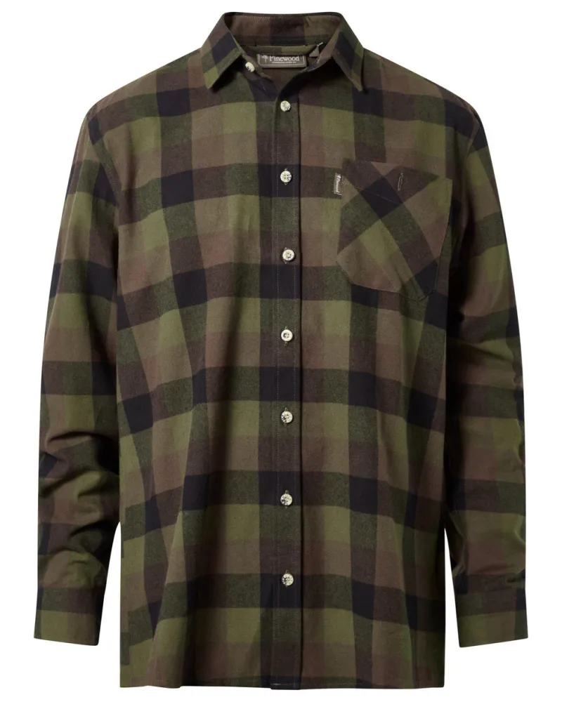 Pinewood Wildmark Flanellskjorta - Green/Black *